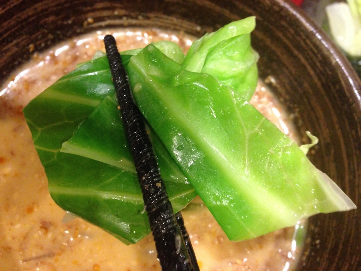 冷やしつけ麺 白菜