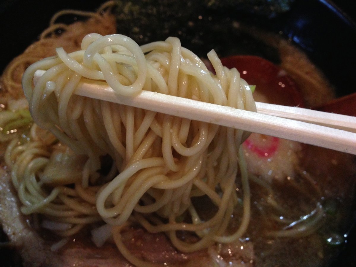 正油ラーメン 細ストレート麺